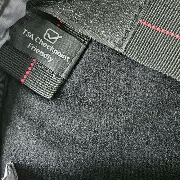 Samsonite Xenon 2 Laptop TSA Checkpoint Friendly Laptop Backpack Black Red Bag - Picture 3 of 16